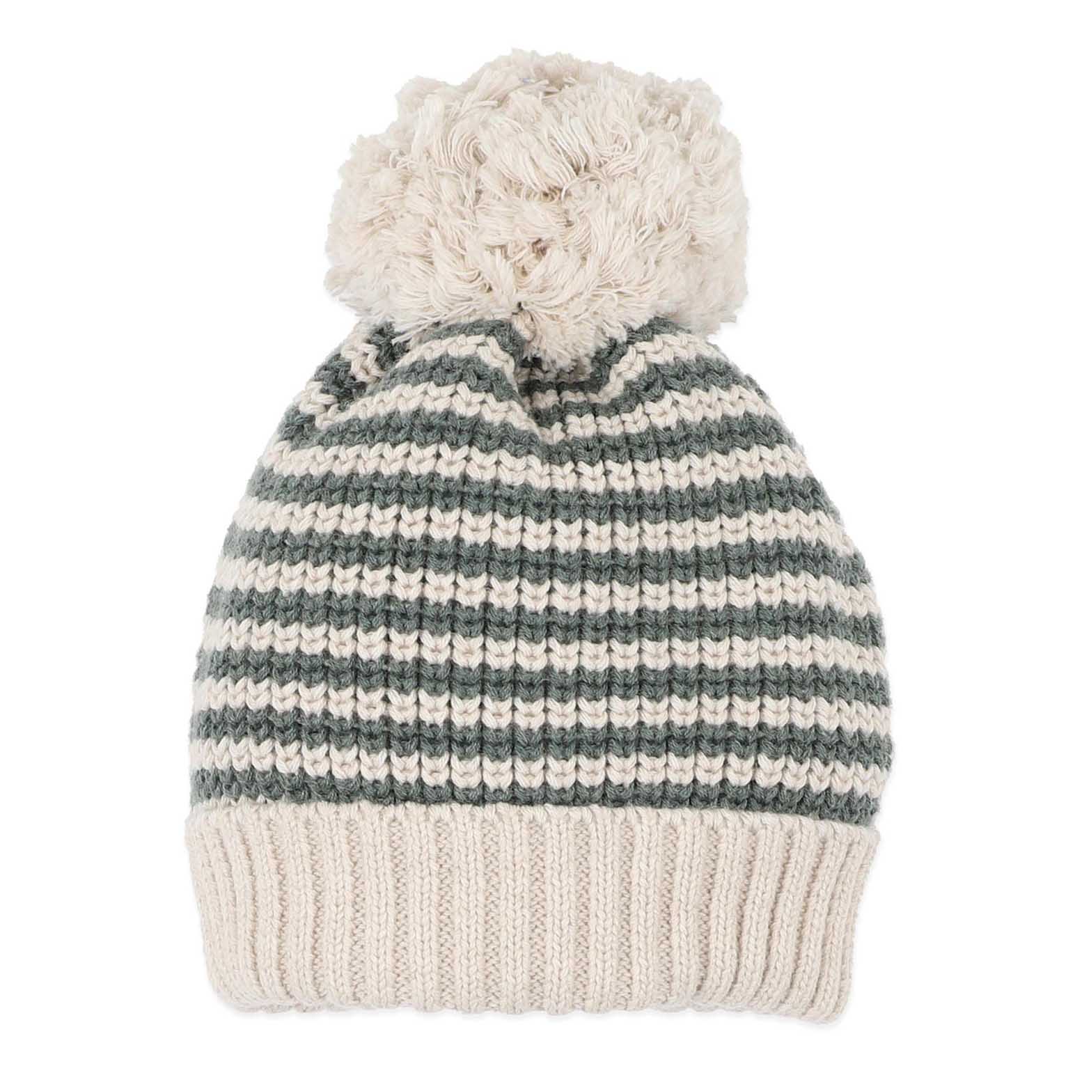B&eacute;b&eacute; Otto Stripe Organic Knitted Beanie